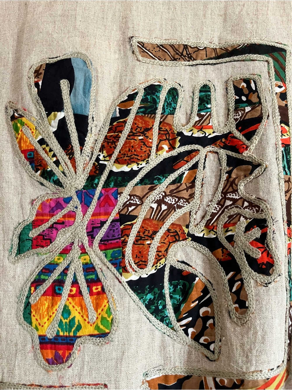 ANU Boho Embroidered Top Jacket with Multicolor Appliqué Unique Buttons. NWT LGE - Picture 7 of 10